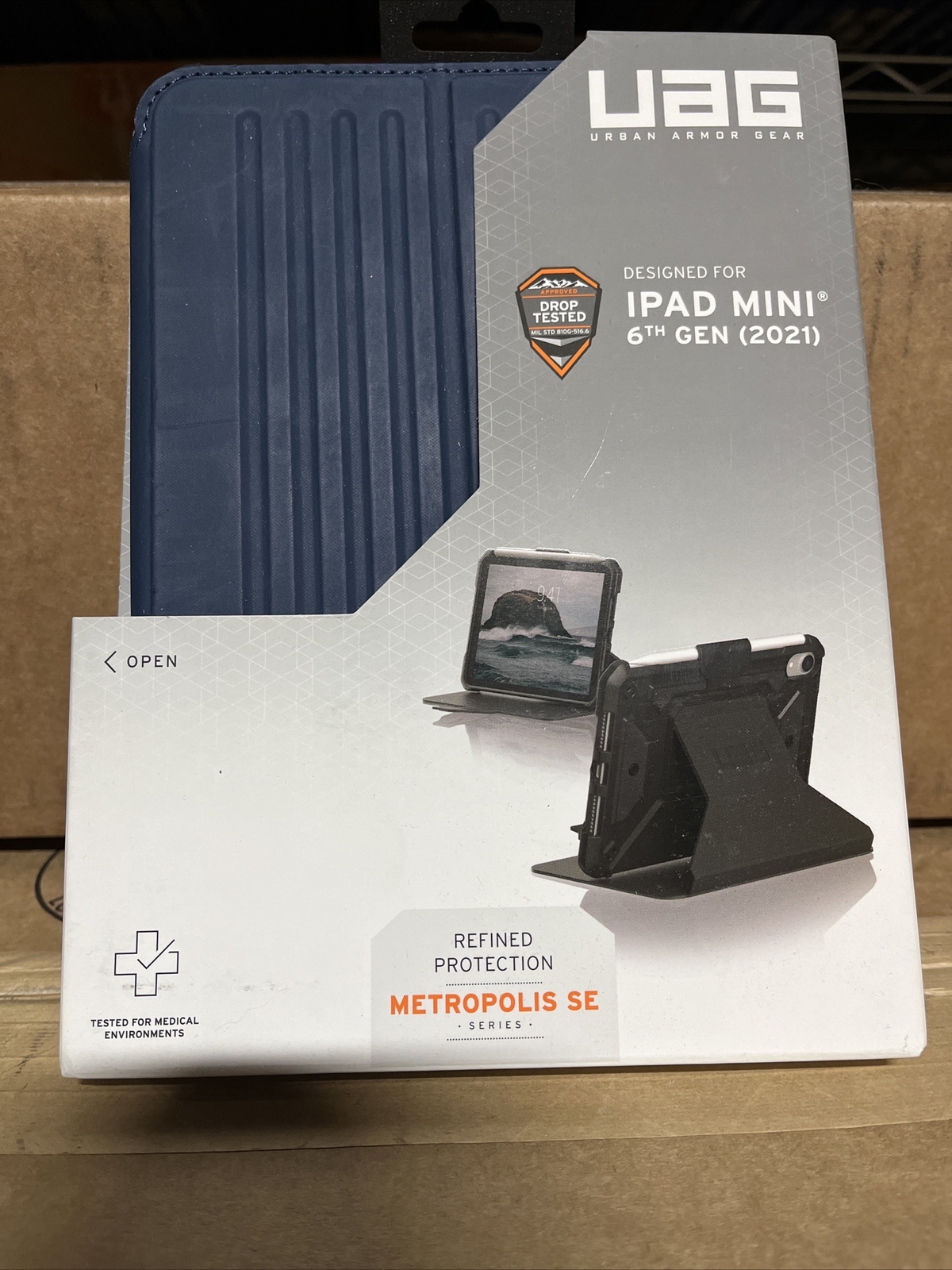 UAG Urban Armor Gear Metropolis SE Case For iPad Mini 6th Gen 2021 8.3" Blue NEW