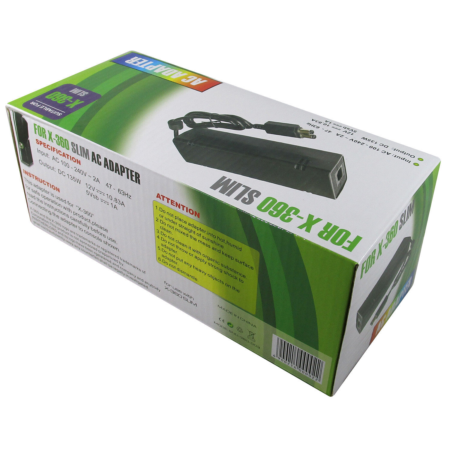 POWER SUPPLY CABLE LEAD - for XBOX 360S SLIM Console / XBOX 360 S / AU Plug