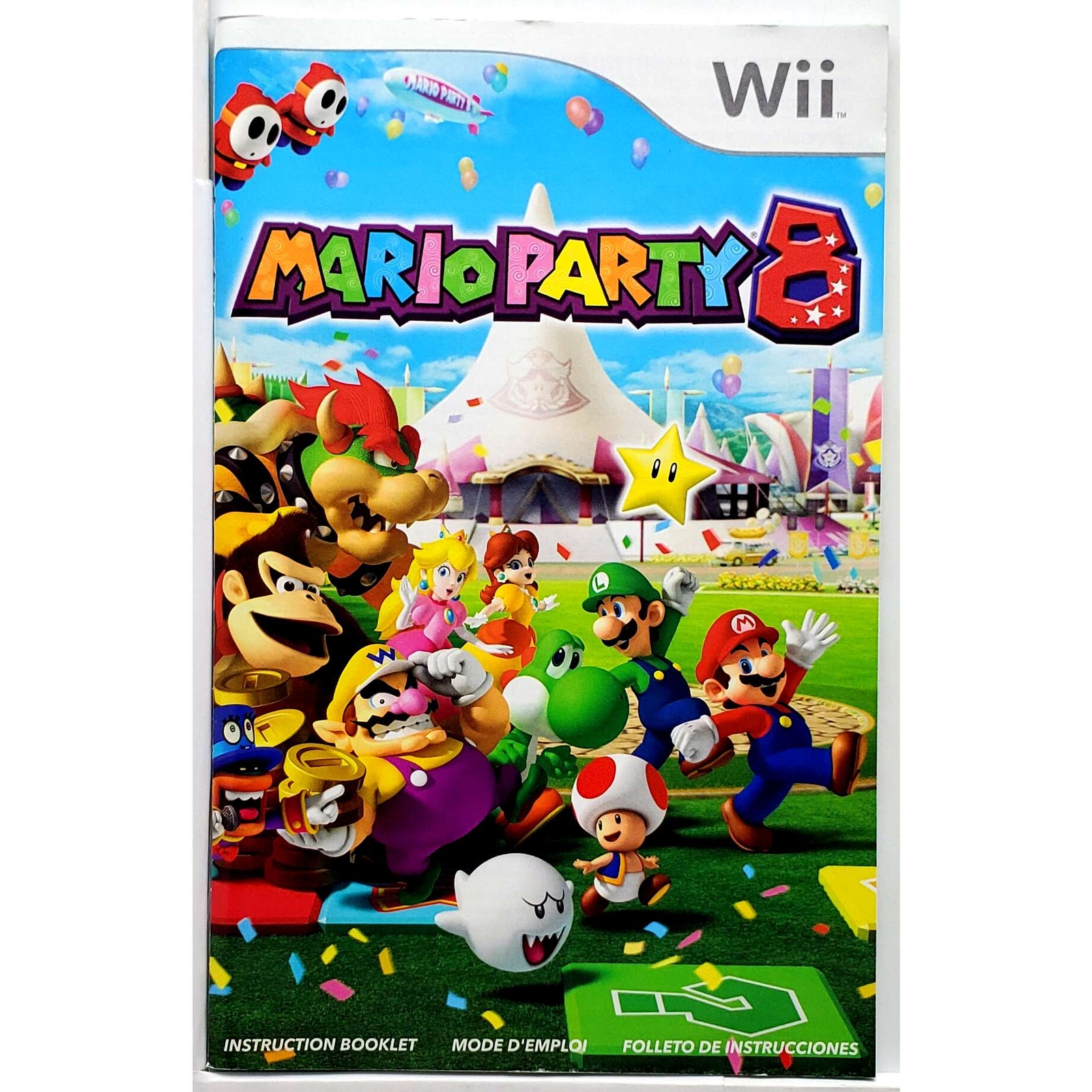 (Manual Only) Mario Party 8 Nintendo Wii Excellent Original Instruction Booklet