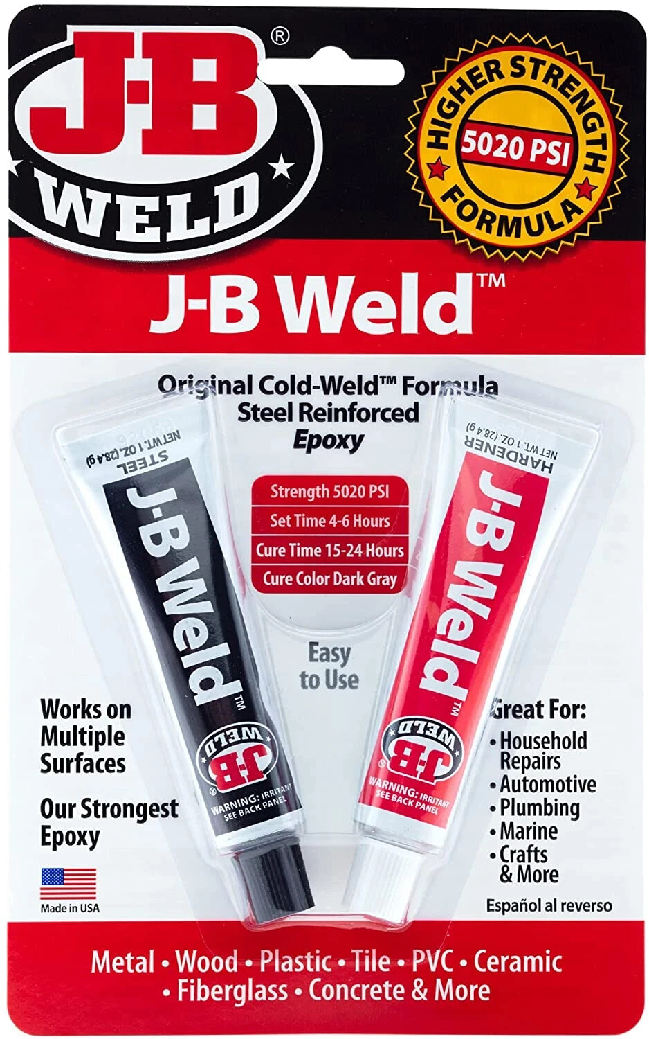 J-B WELD ORIGINAL: The Original Cold Weld two-part epoxy system that was designe