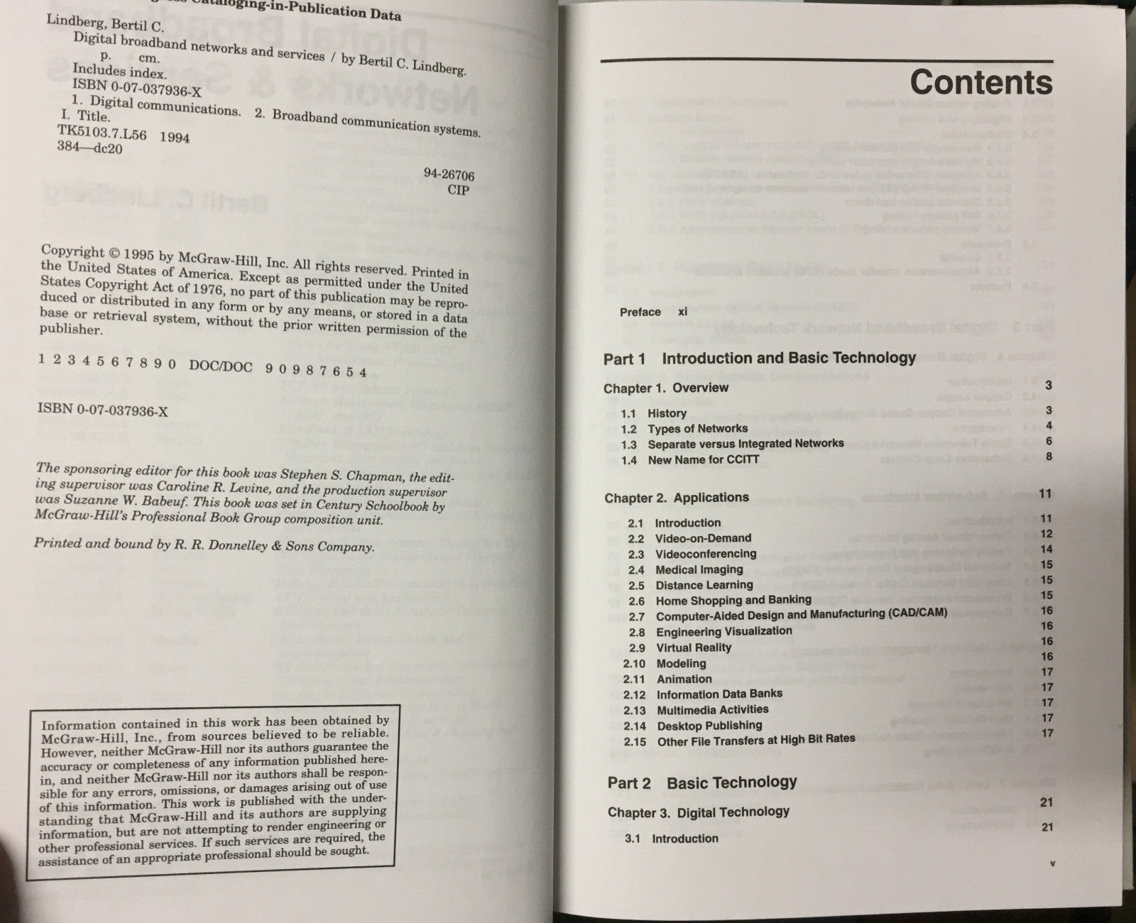 Book = Digital Broadband Networks & Services = Bertil Lindberg