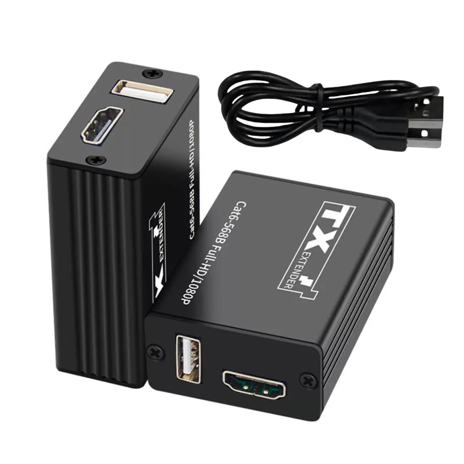 New USB KVM HDMI Extender RJ45 Cat6 Ethernet Network Cable For DVR NVR Recorder