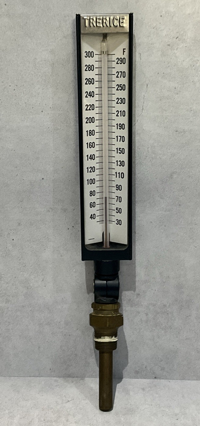 Trerice Thermometer Brass Stem  30-300 DEG F
