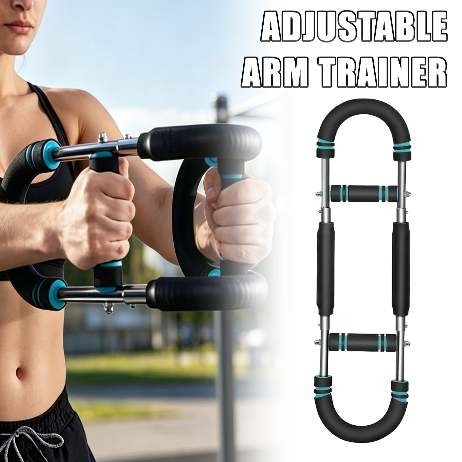 Twister Arm Trainer Adjustable Resistance 40-110lbs Chest Exerciser Upper Bod...