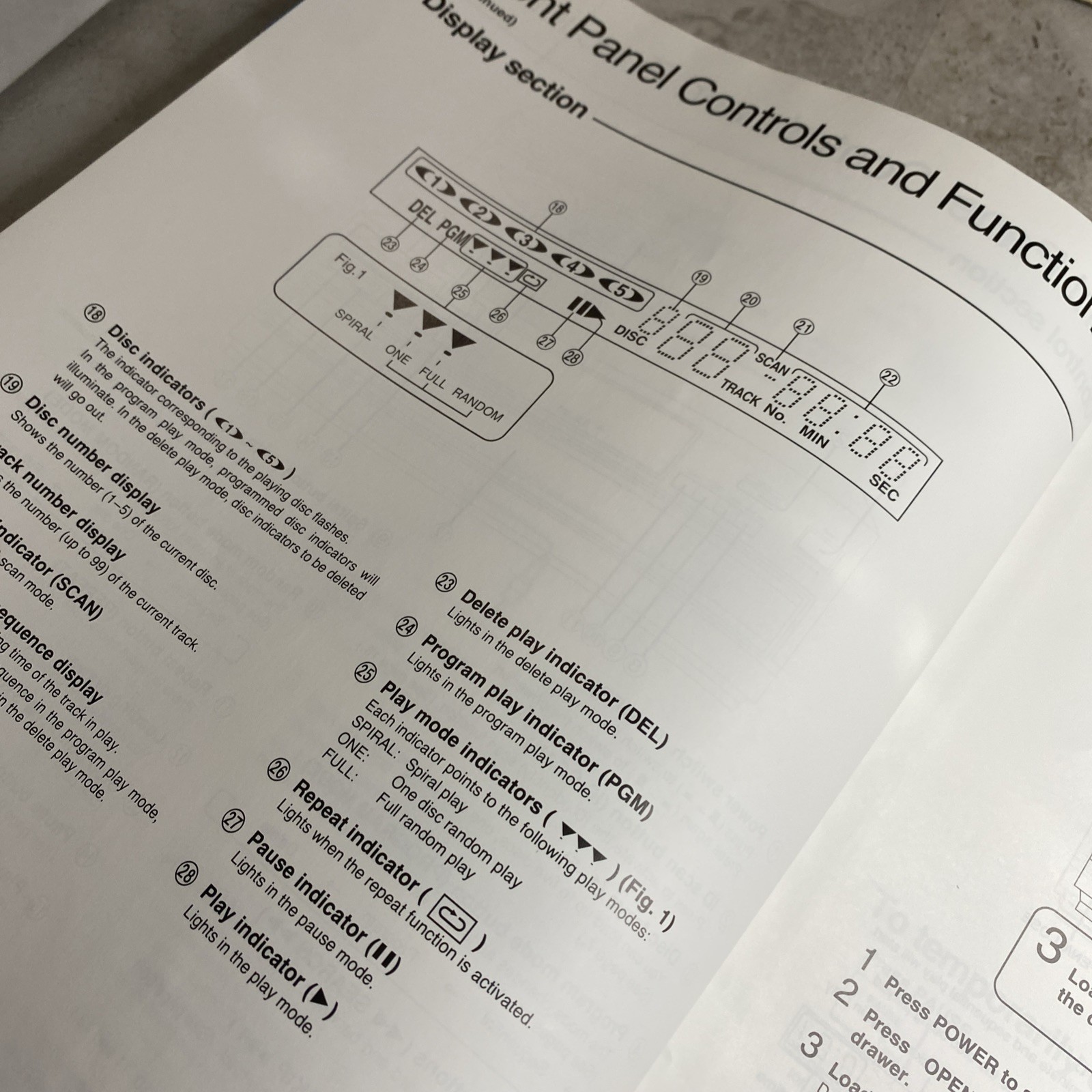 *Owners Manual Instructions Only* For Panasonic SL-PD347 Compact Disc Changer