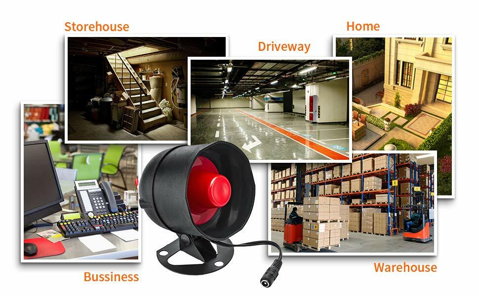 Expandable Wireless Security Alarm Kit Window Detector Remote Control Siren