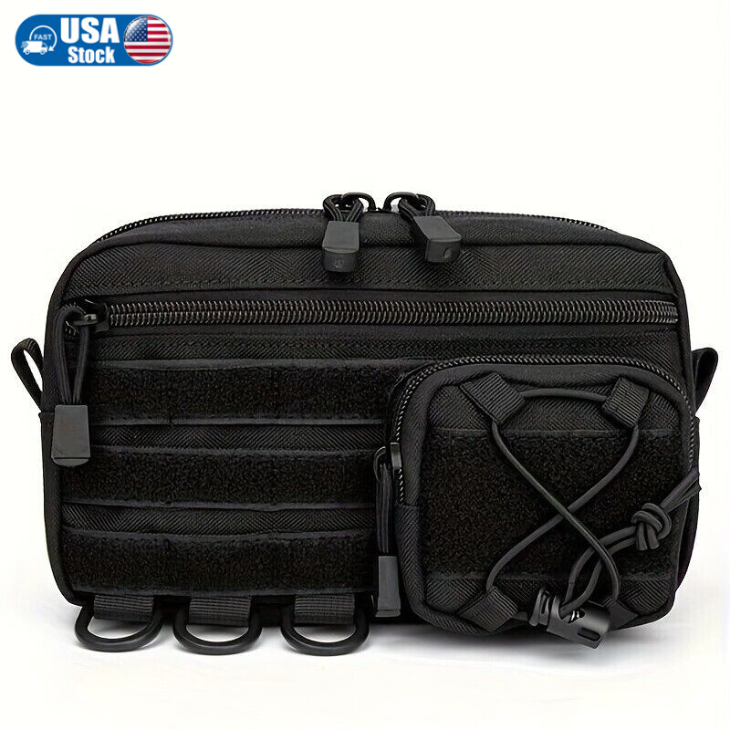 Tactical MOLLE Phone Waist Bag for Emergency Tools and Travel Storage