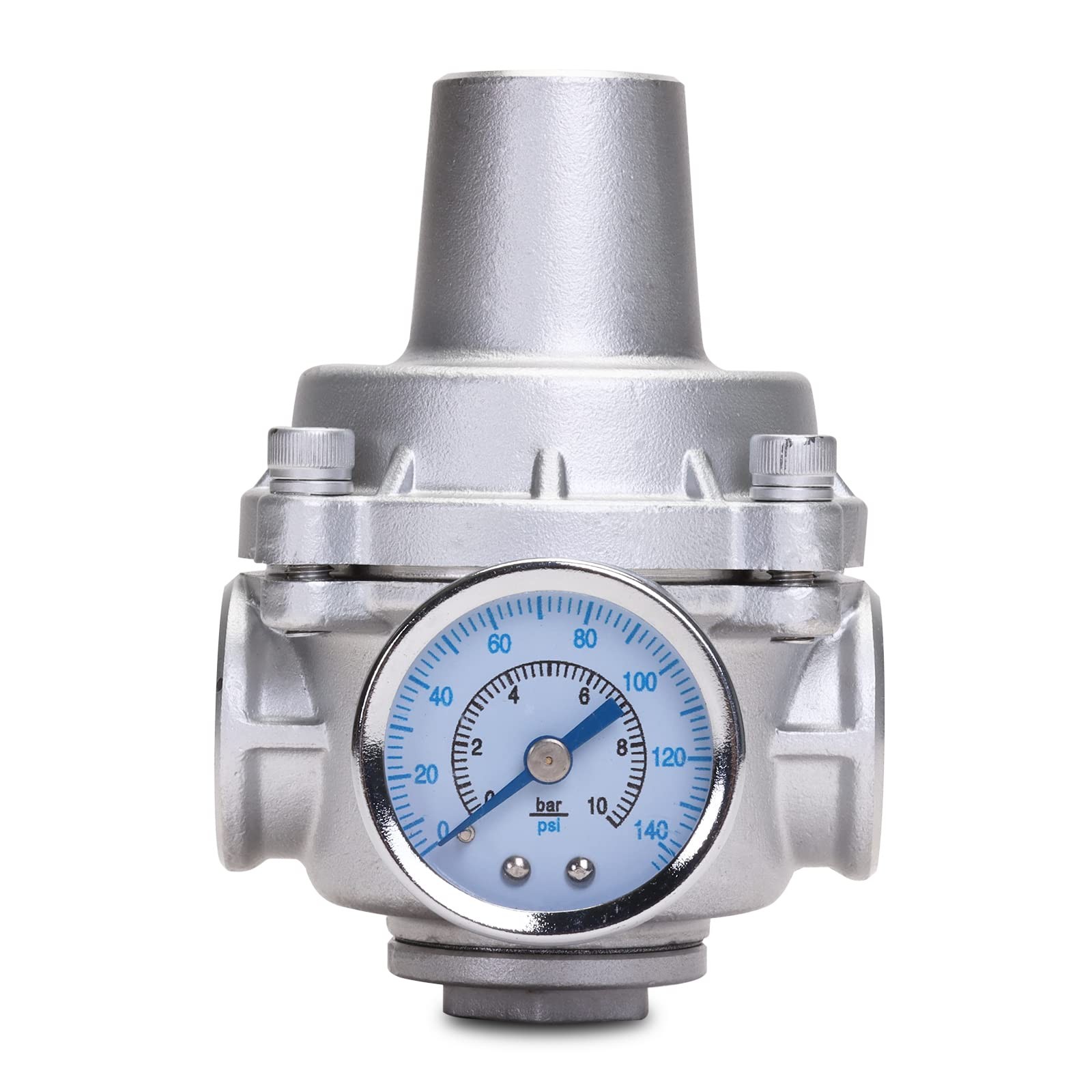 Pressure Regulator Water Valve - 1/2 NPT Female Stainless Steel 304 Pressure Red