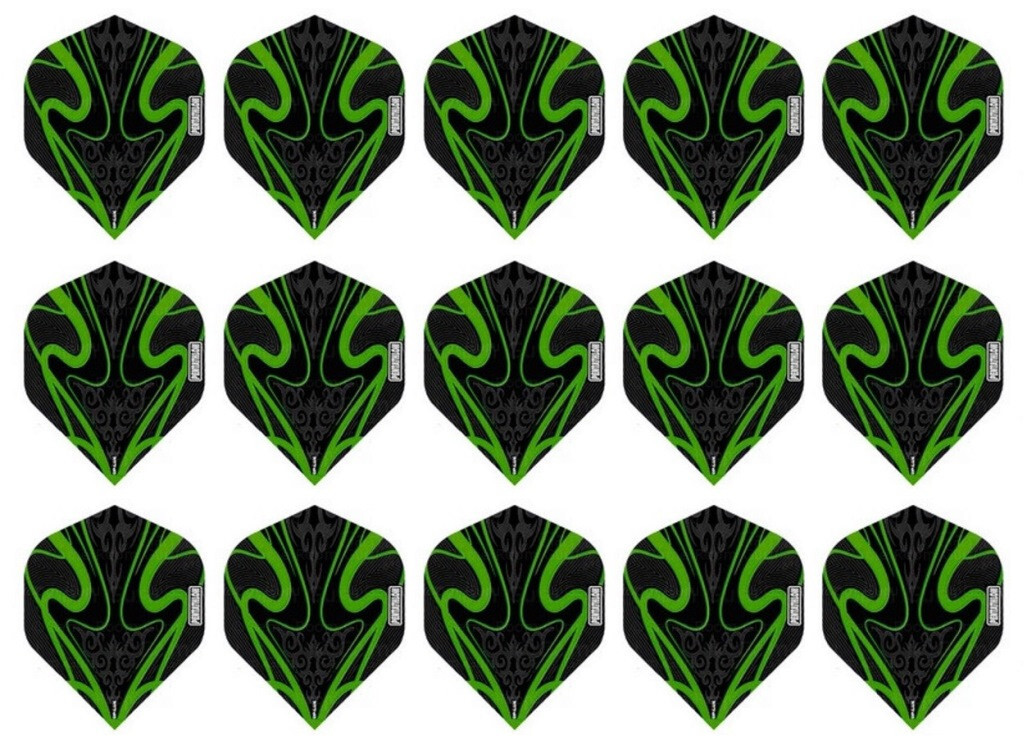 5 Sets Pentathlon TDP Lux Standard Dart Flights – Ships Tracking - Green