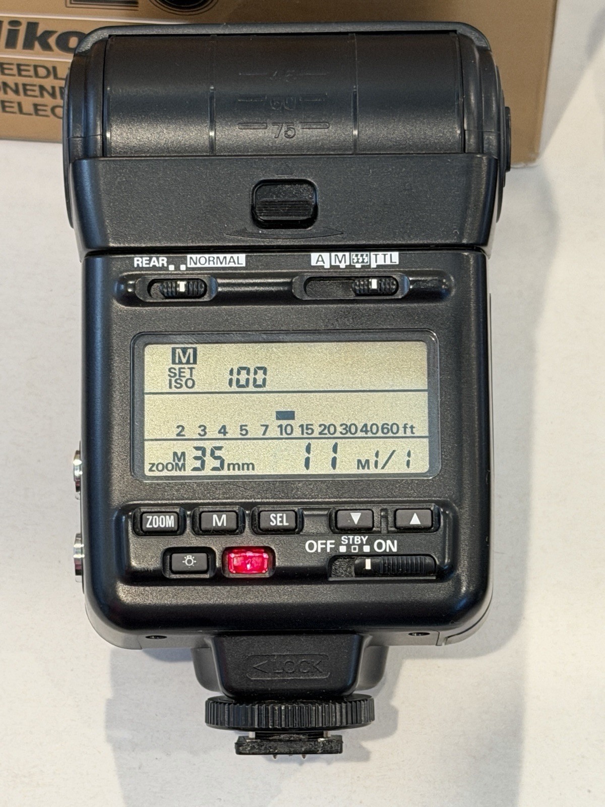 Nikon SB-25 Speedlight Shoe Mount Flash, Case Tested, Works Great