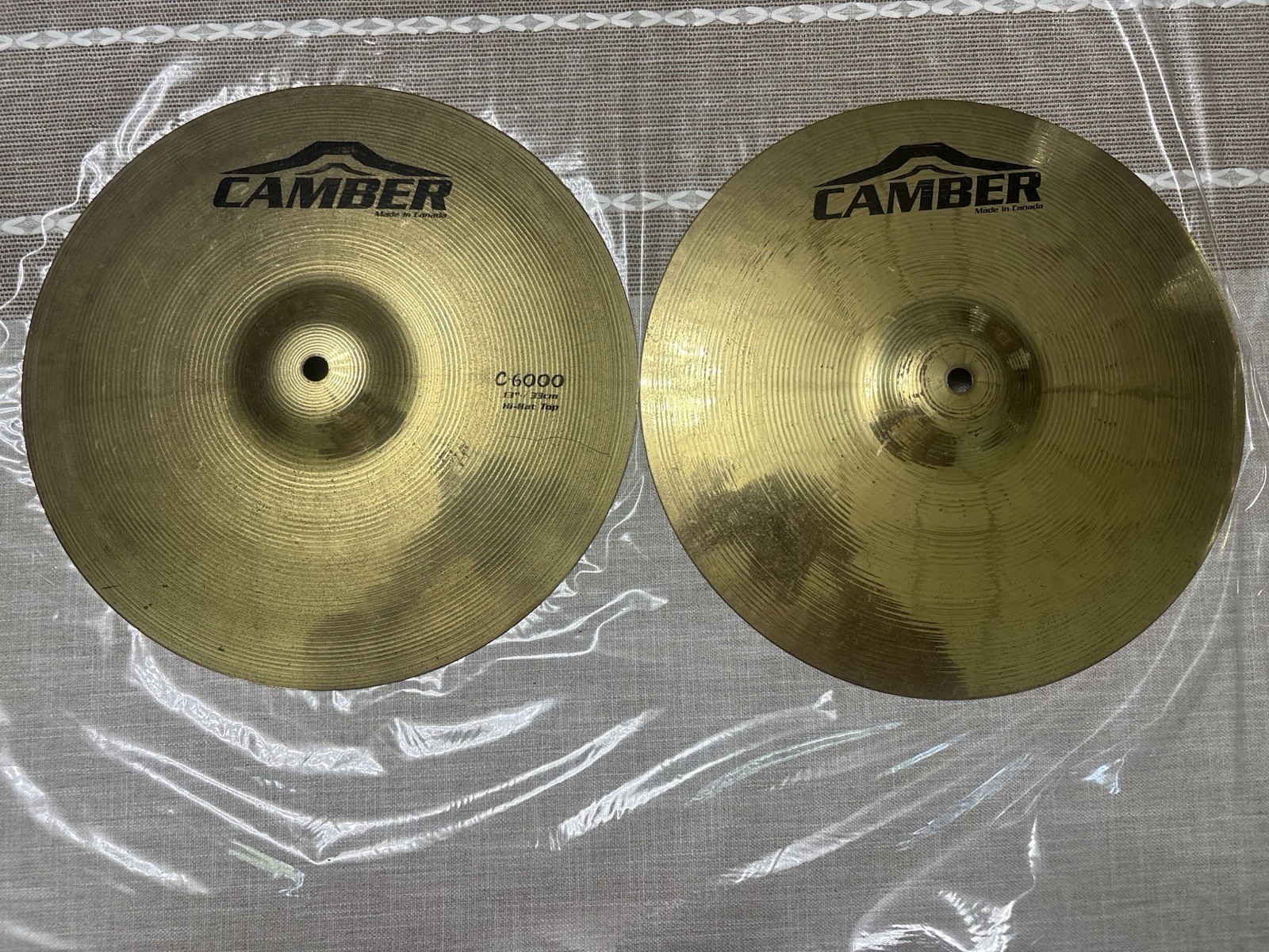 C-6000 Camber Cymbals Hi Hat Top And Bottom Pair 13”/33cm