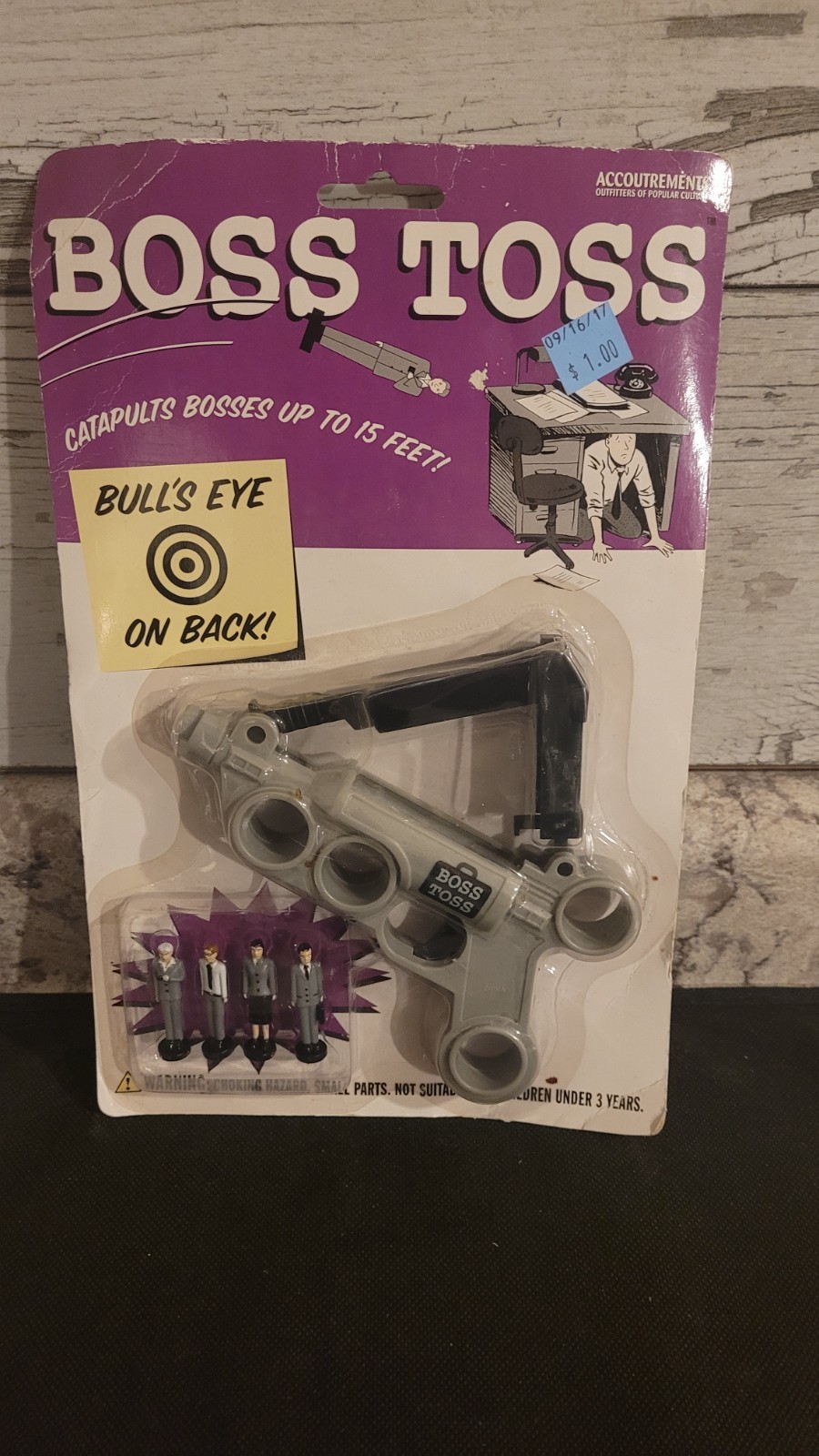 2005 Boss Toss Novelty Toy Catapults Figs Accoutrements New & Sealed *Office Gag