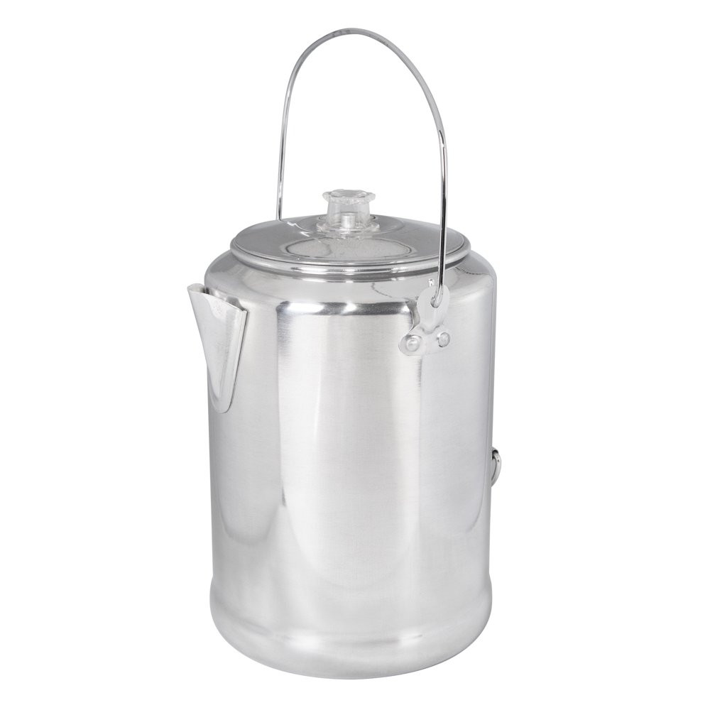 Percolator  With Easy-Pour Spout Coffee Pot Heats Quickly Outdoor Camping 20 Cup