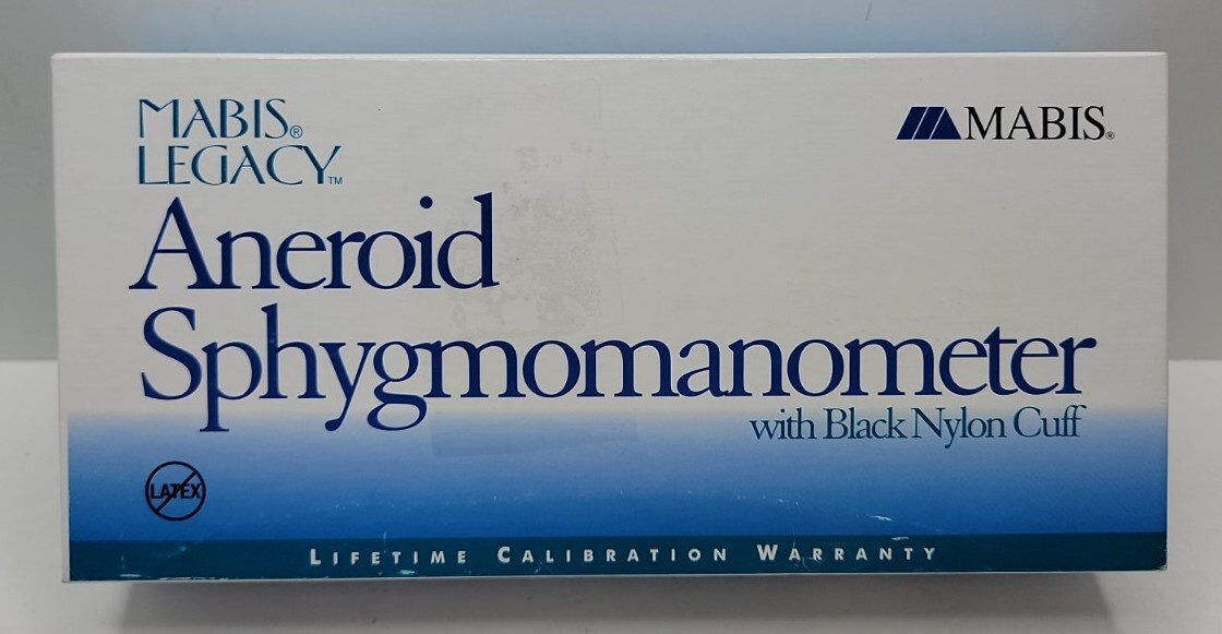 Mabis Legacy Aneroid Sphygmomanometer Manual Blood Pressure - Adult Size.