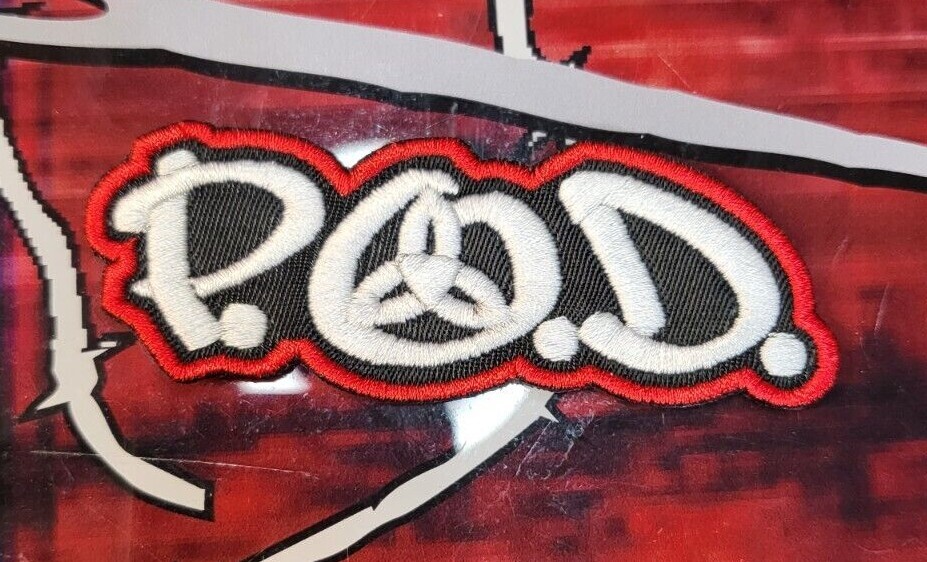 EMBROIDERED P.O.D. NU METAL BAND PATCH