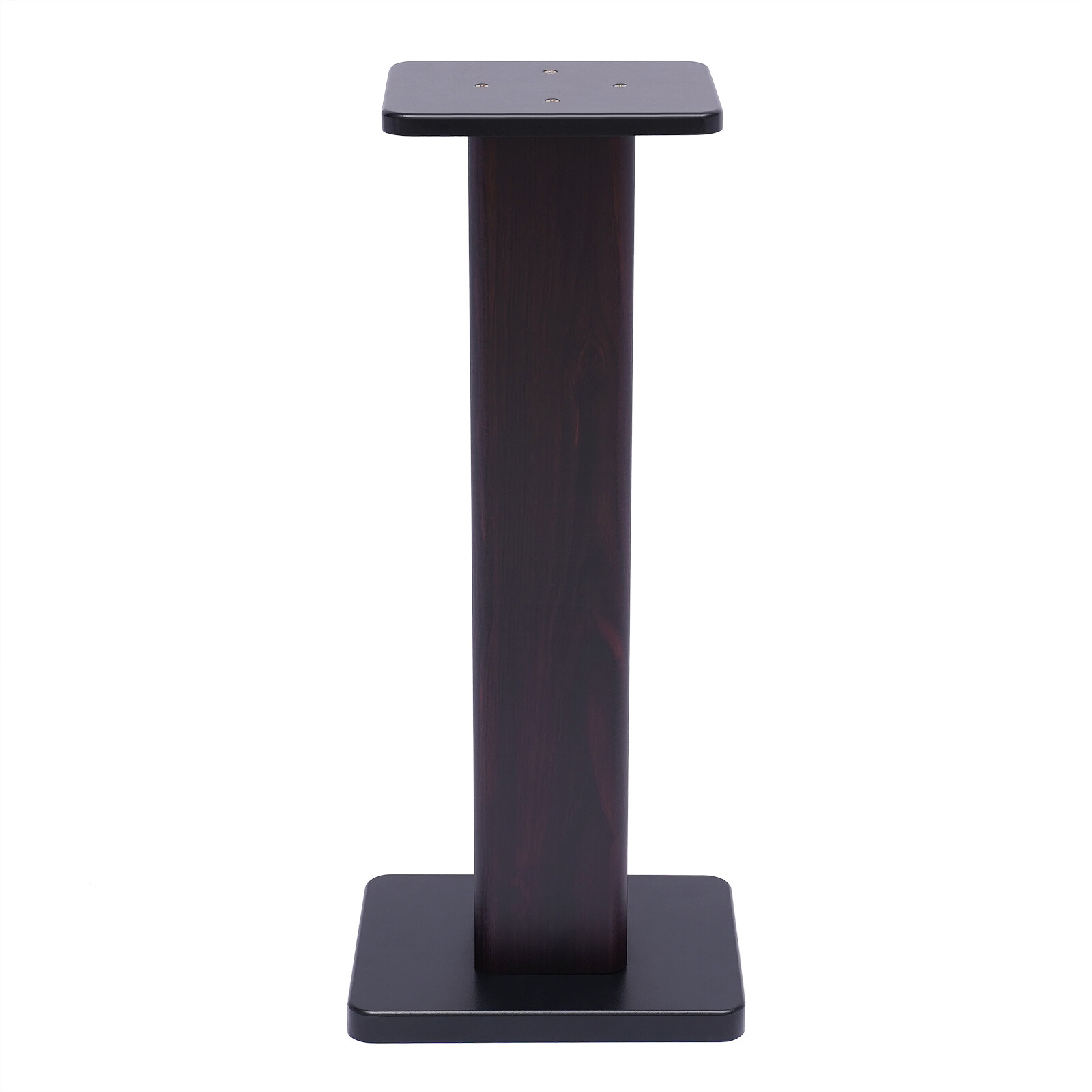 28" 1 Pair Bookshelf Speaker Stands Surround Sound Home Theater Black Walnut PVC