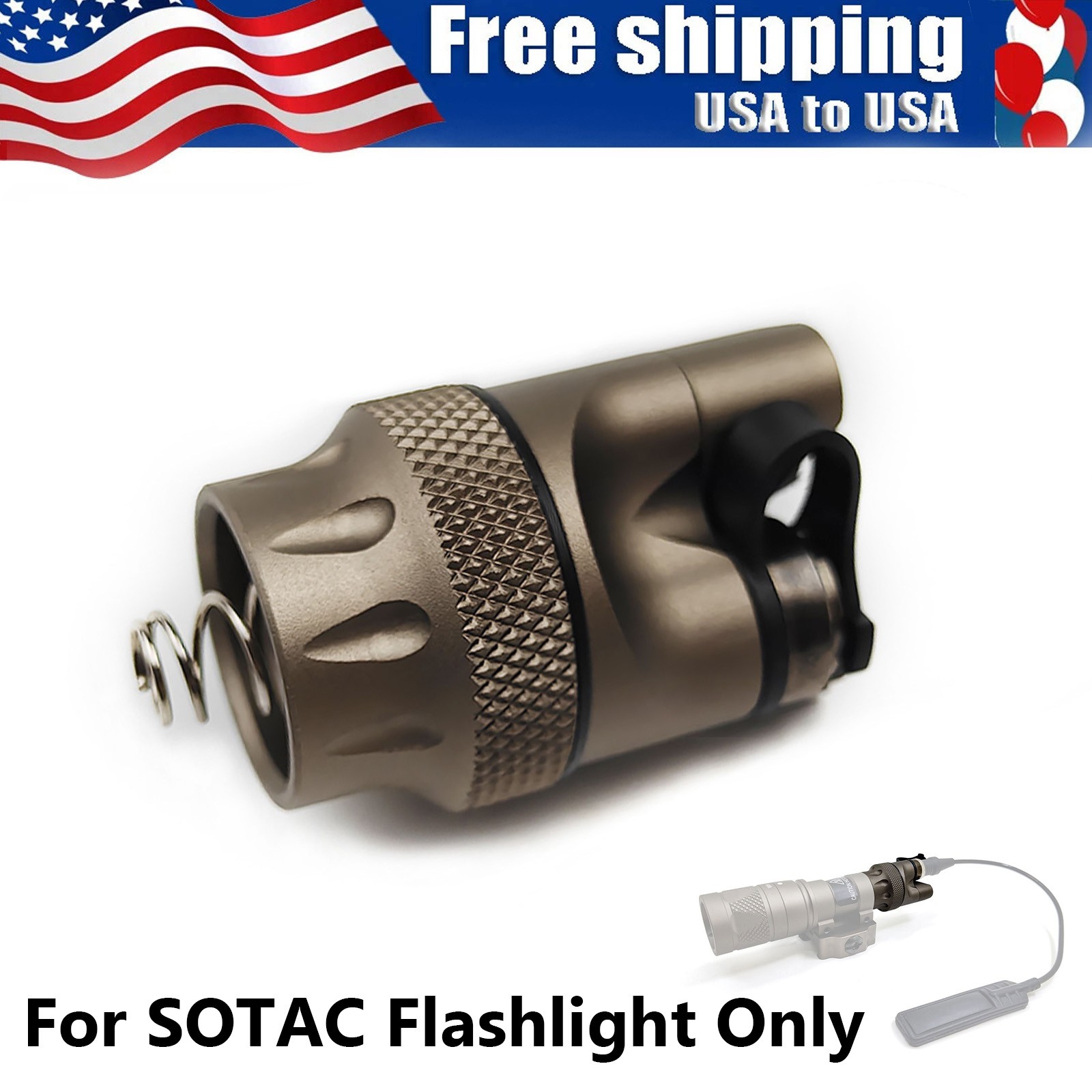 Dual Fuction Tactical Tail Cover For LED/IR M300 M600 Light Switch Assembly US