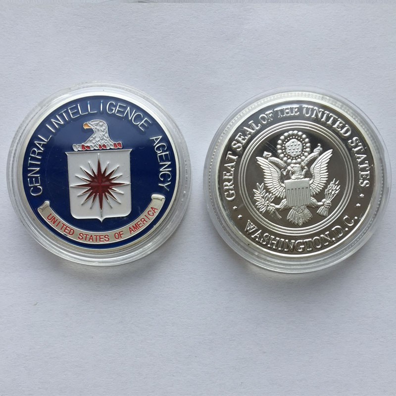 US CIA Central Intelligence Agency American Silver Eagle Challenge Coin Gift