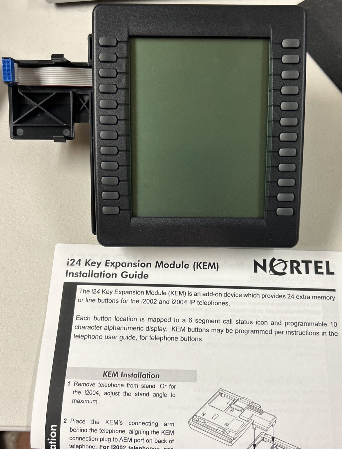 Nortel IP i24 Phone Key Expansion Module (KEM) NTEX00DA70E6 for i2002 i2004 -NIB