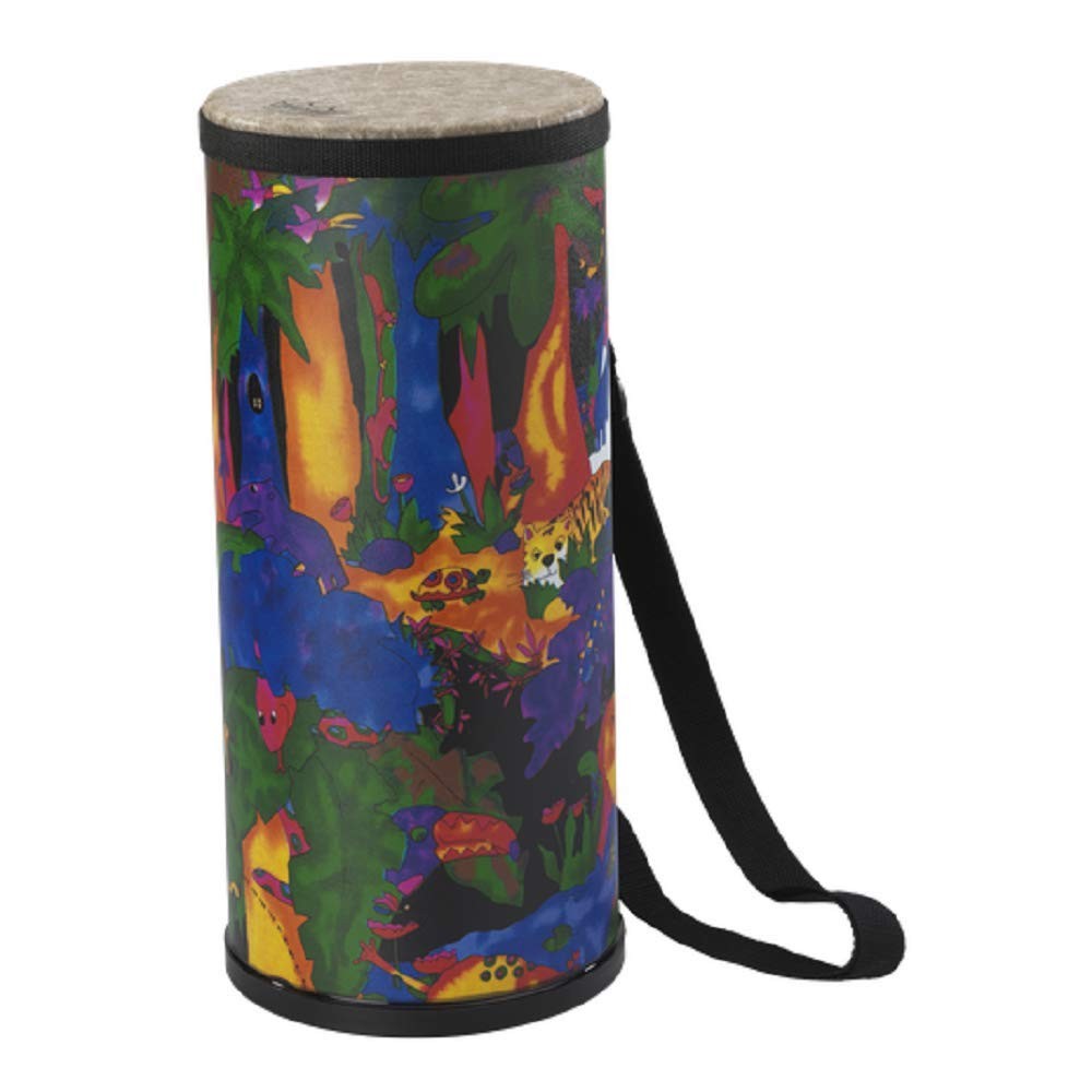 Remo KD-1506-01 Kids Percussion Konga Drum - Fabric Rain Forest, 6"