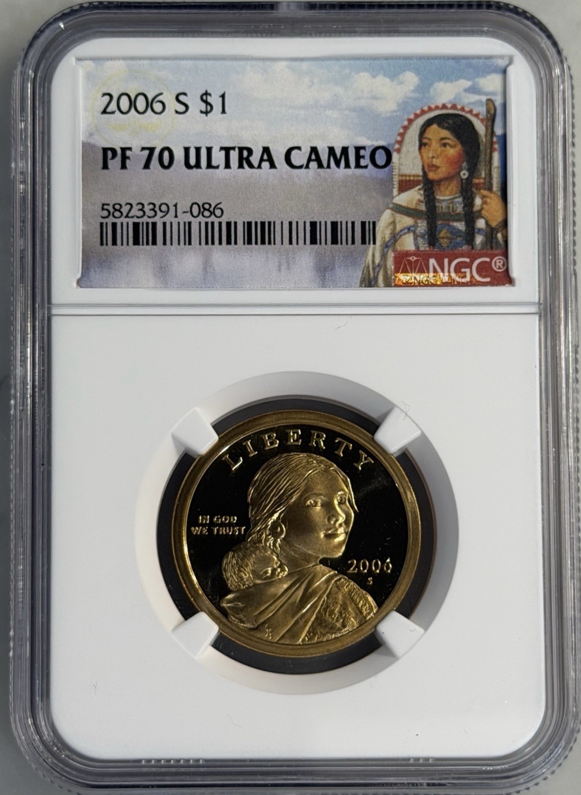 2006-S Sacagawea Dollar PF 70 Ultra Cameo NGC
