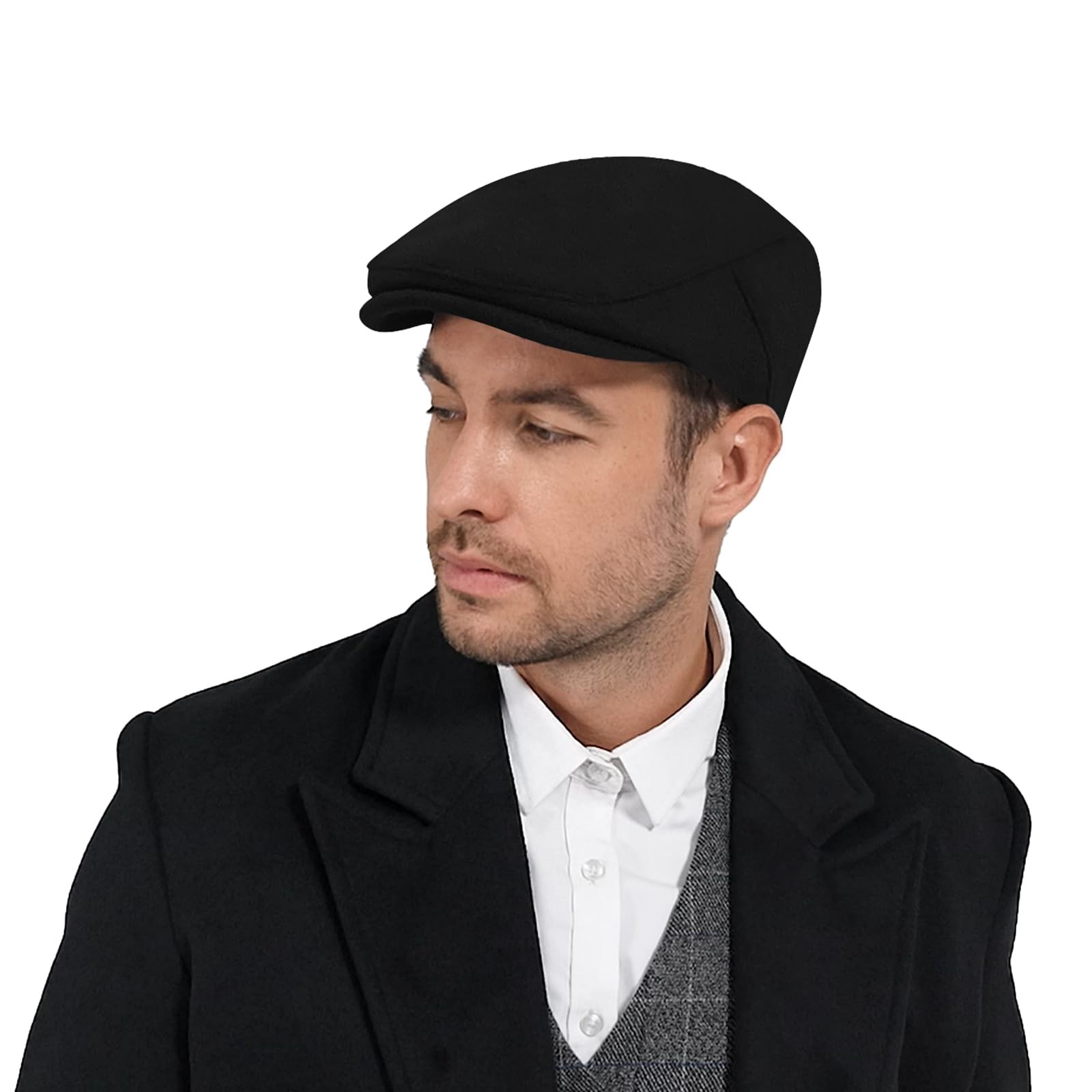 KUJUHA Newsboy Hats for Men Flat Irish Cabbie Ivy Gatsby Newsboy Driving Hat ...