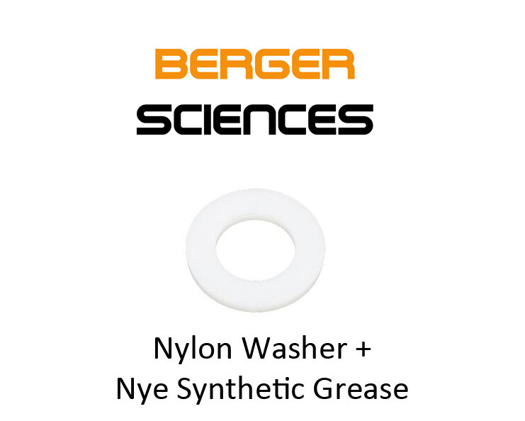 White Nylon Flat Washer for Nikon and Lietz Microscope Focus Mechinisms + Grease