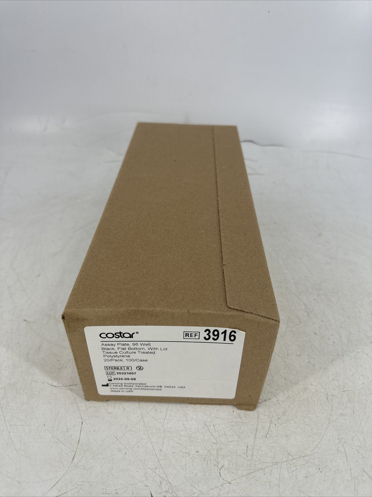 Costar 3916 Assay Plate 96-Well Solid Black Flat Bottom Polystyrene TC Treated