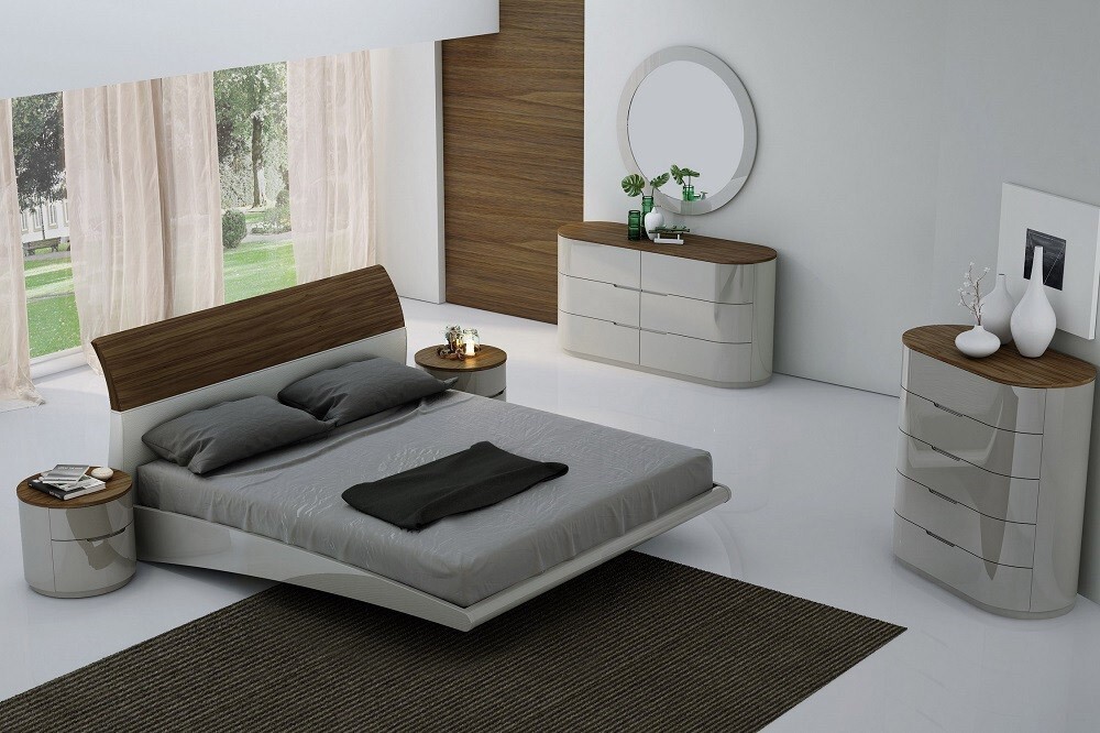 J&M Amsterdam Premium King Bedroom Set  for a total of 3 pieces