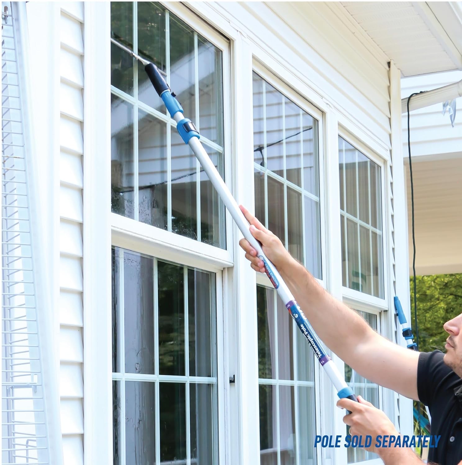 Heavy-Duty 12” Squeegee with Replacement Rubber for Effortless Window Care