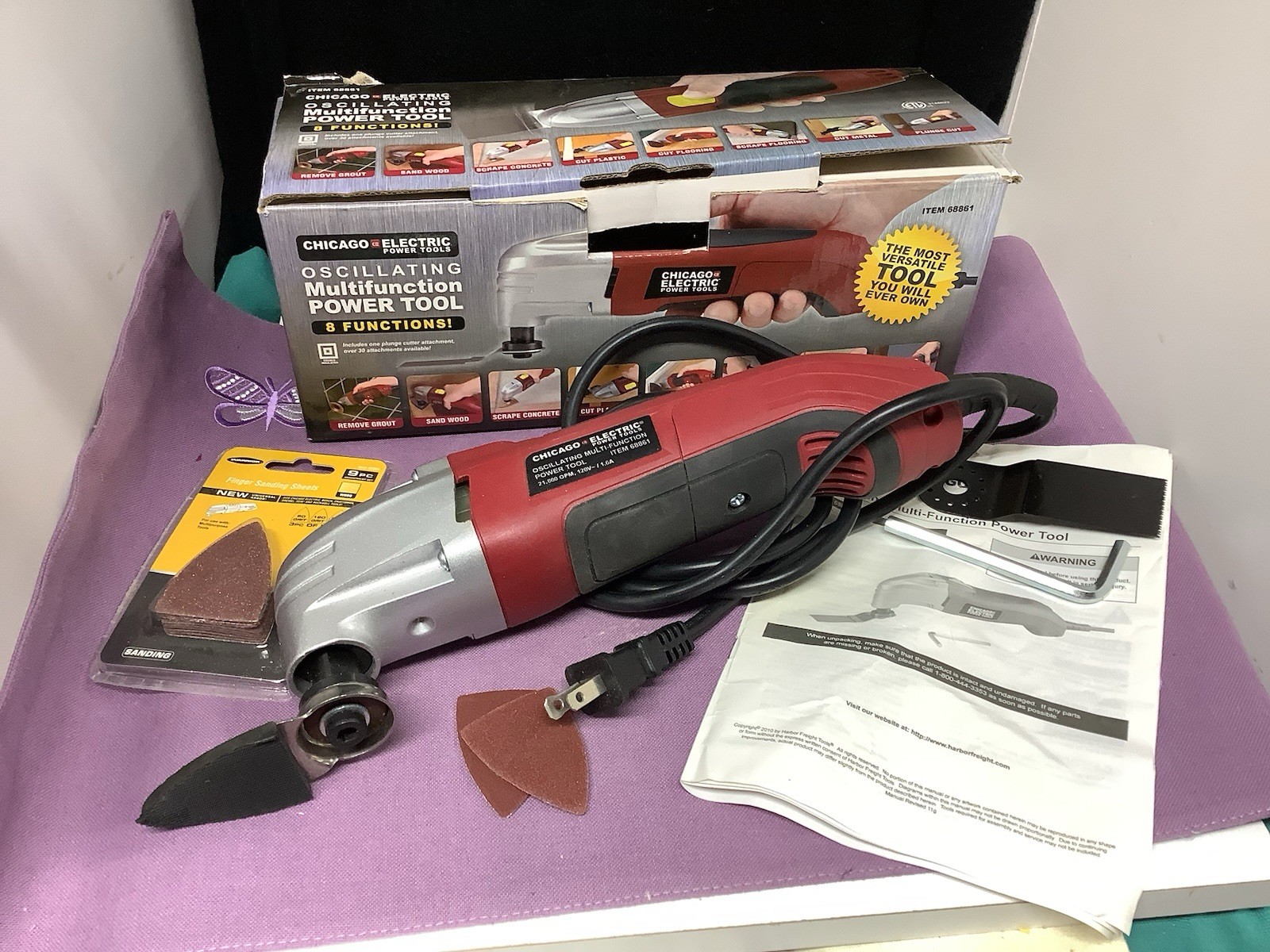 Chicago Electric Power Tools Electric Multi  Function Tool 68861 Working