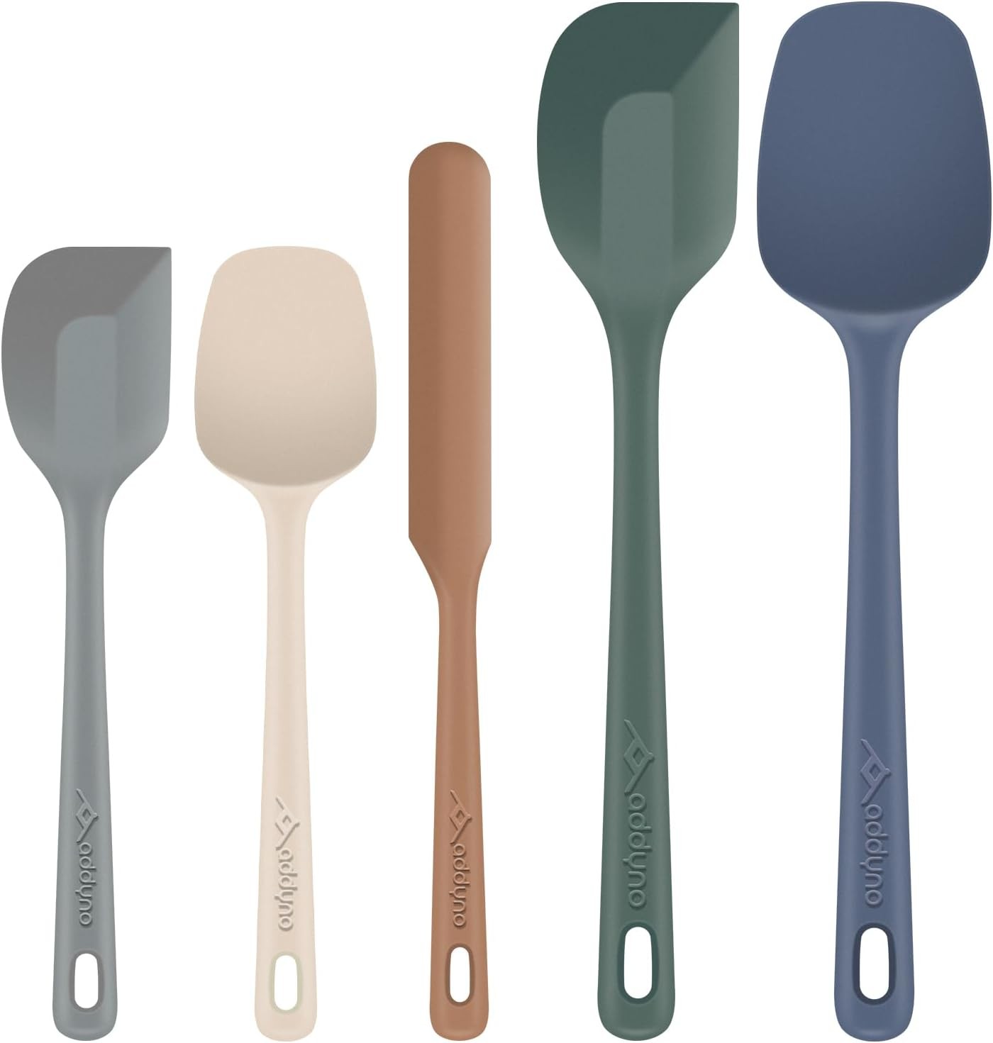 5-Piece Silicone Spatula Set for Baking, 446°F Heat Resistant Non-Stick Cooking