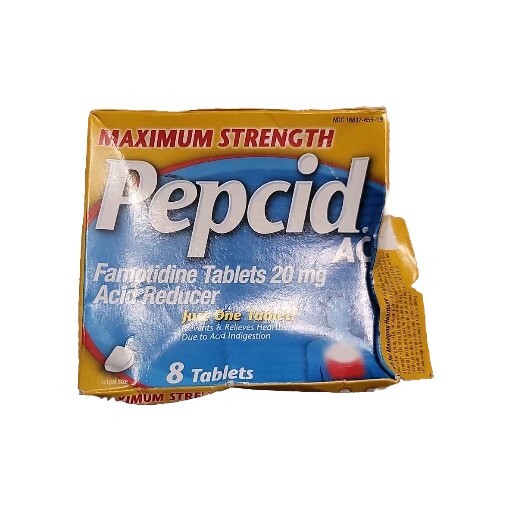 PEPCID AC Maximum Strength 20mg Famotidine Tablets - 8 Count