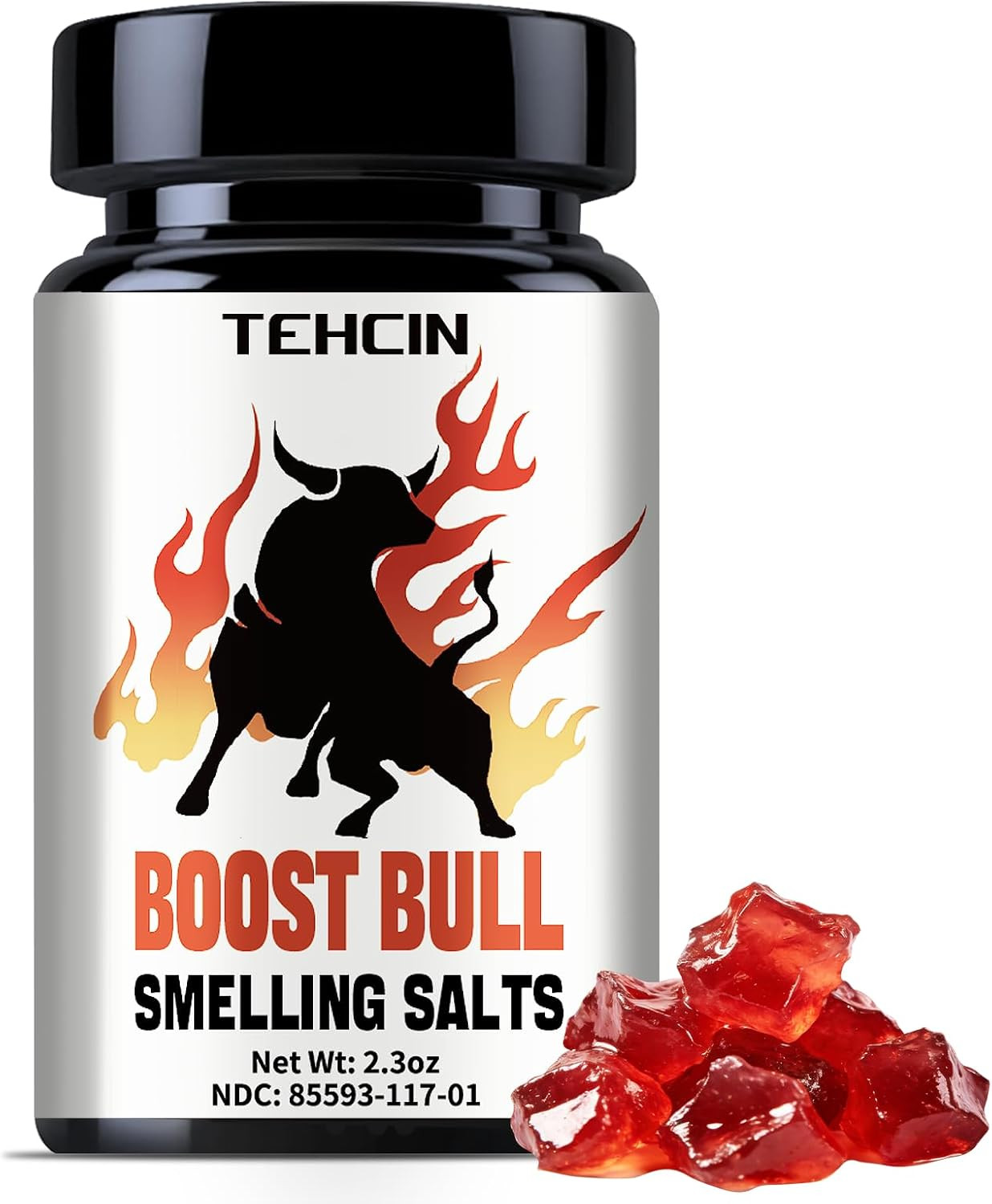 Boost Bull Smelling Salts, Pre-Activated Gel Formula for Long-Lasting Consistent