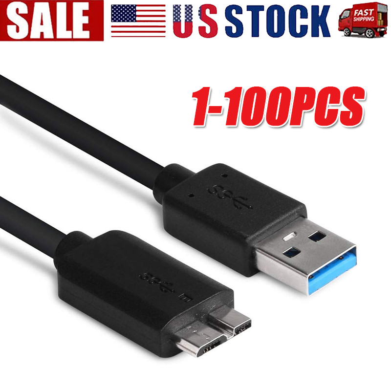 Micro USB 3.0 Cable High Speed Data SYNC For HDD External Hard Drive LOT