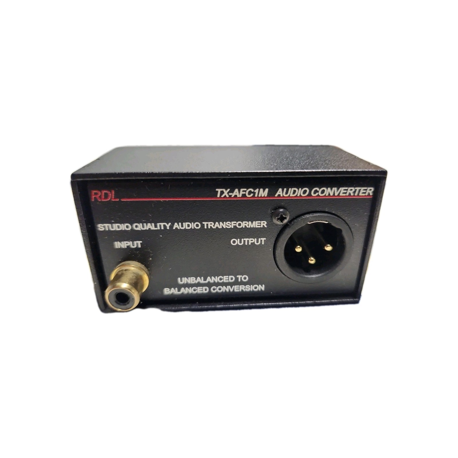 TX-AFC1M Audio Convertor Unbalanced to Balanced Audio Transformer - RCA to XLR
