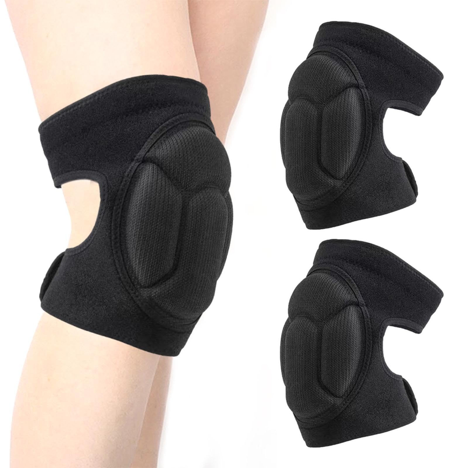 Trasylph Knee Pads, Work Thick Foam Pads 51X21Cm/20.08X8.27Inch, Black