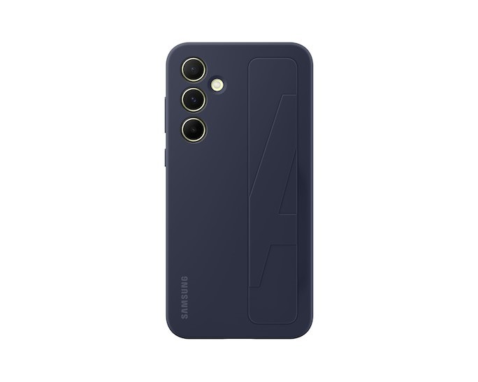 Official Samsung Galaxy A55 Standing Grip Case | Blue Black | New