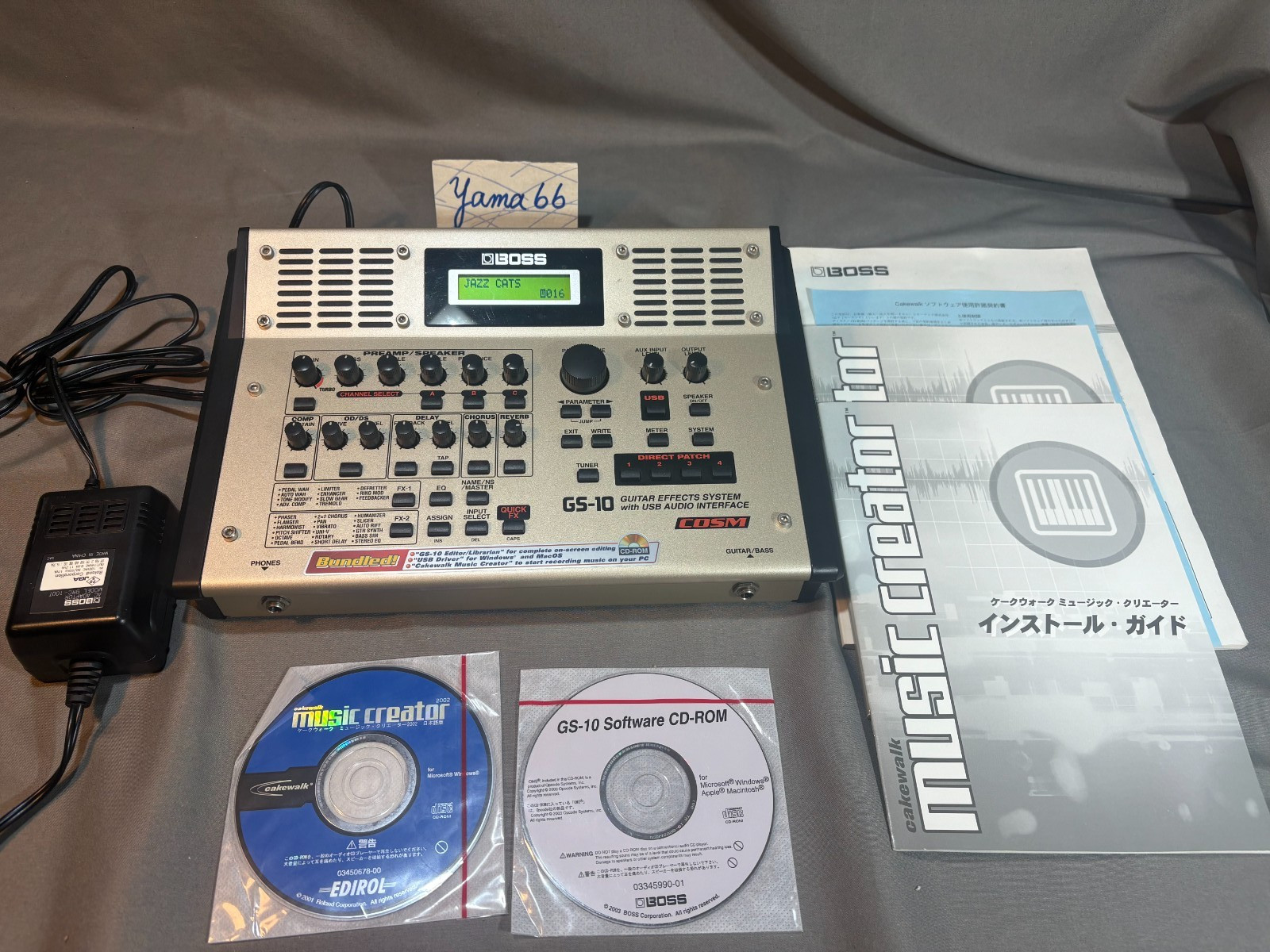 BOSS GS-10 Guitar Effects System USB Audio Interface Processor From Japan
