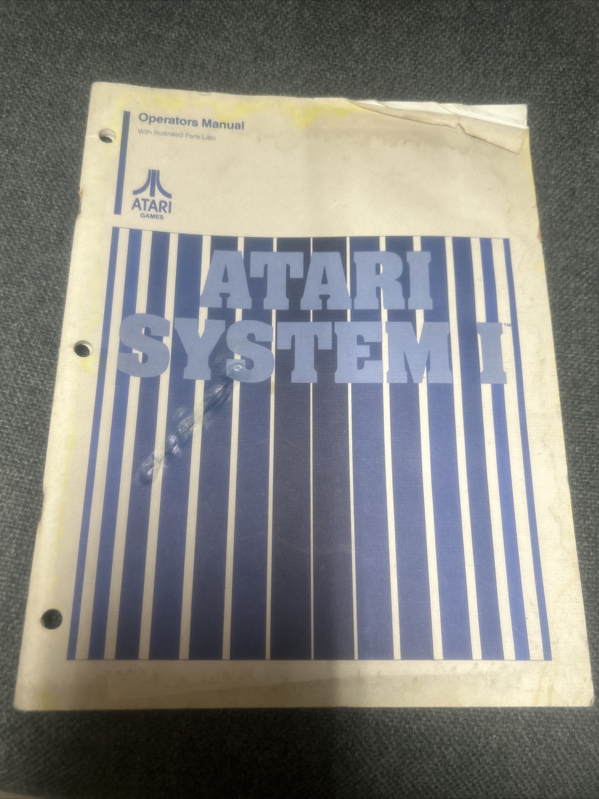 Atari ATARI SYSTEM I Operators Manual- good used original