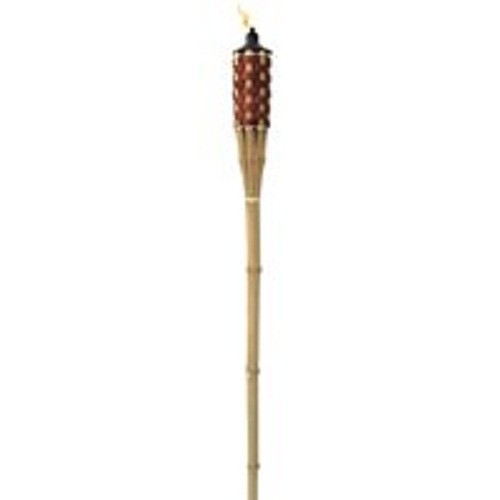 NEW CASE (24) 5 FOOT BAMBOO CLASSIC CITRONELLA OIL BURNING TIKI TORCHES 9124298