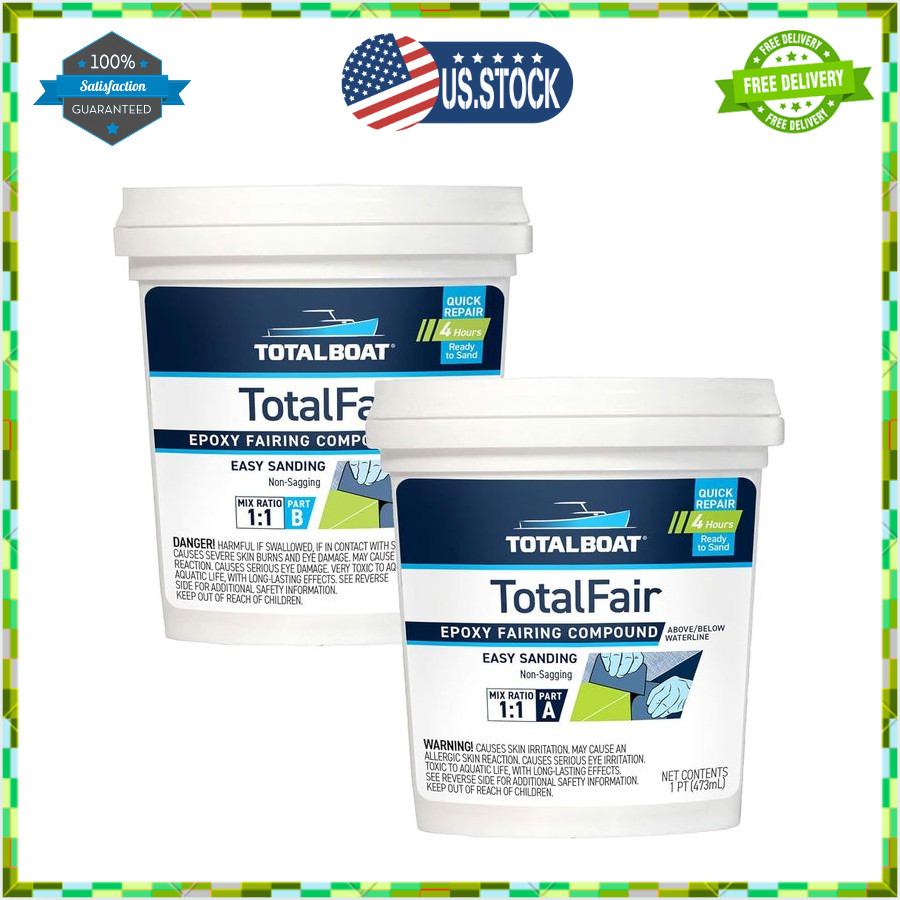-434282 Totalfair Marine Epoxy Fairing Compound for Fiberglass, Wood, Aluminum a