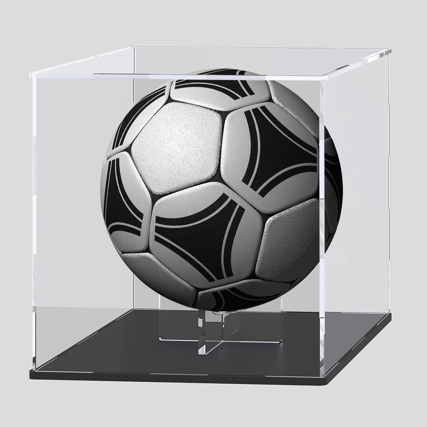 Ball Stand 4-Pack, Acrylic Display Stand for Football Basketball Soccer Volle...