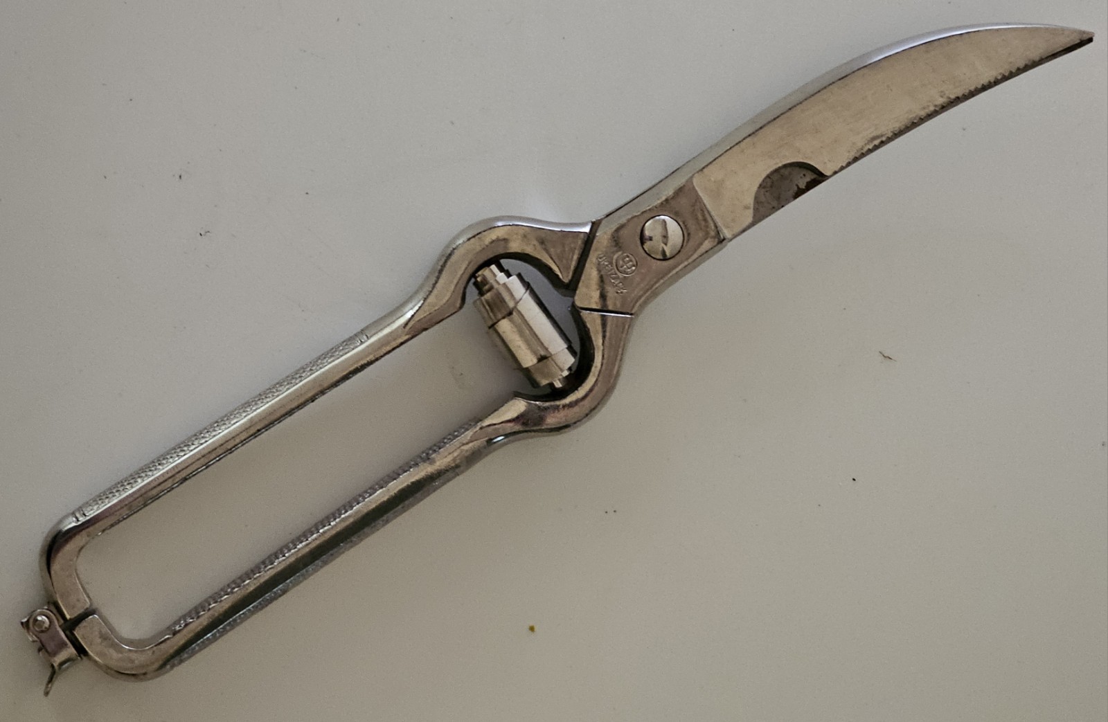 Vtg Wusthof Dreizack Germany Stainless Steel Poultry Shears Locking Scissors 10"