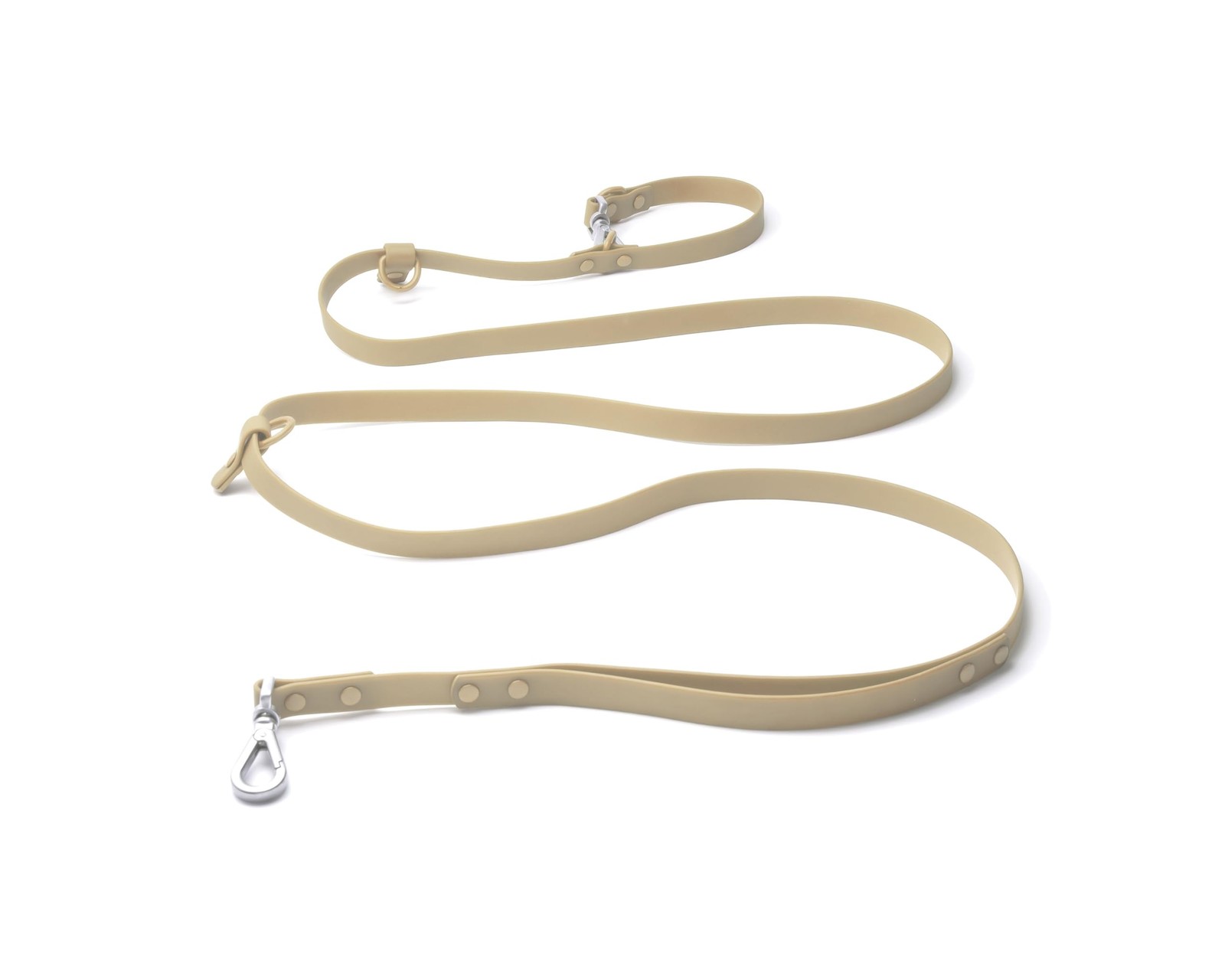 7.7 ft Hands Free Dog Leash, Padded Handle, Dual D-Rings, 360 Carabiners