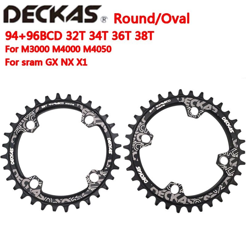 Deckas MTB Bike 94+96 BCD Chainring Bicycle Chainwheel For M4000 GX NX X1 Crank