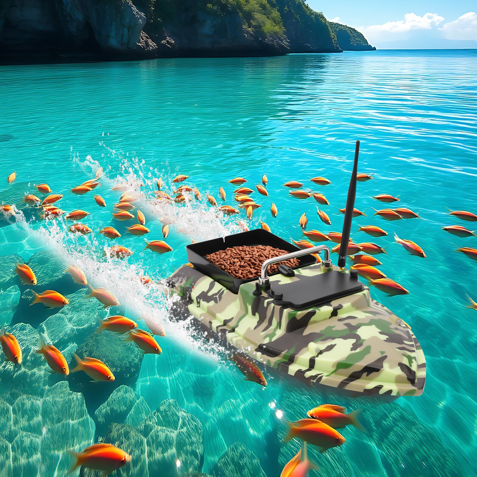 Fishing Bait Boat High Speed Fishing Bait Boat Remote Control Boat For Pool&Lake