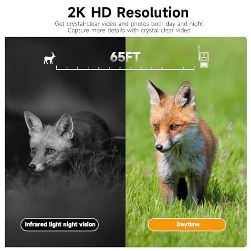 TKENPRO Trail Camera Unlimited Data Plan Cellular Trail Cameras 2K Live Video Ga