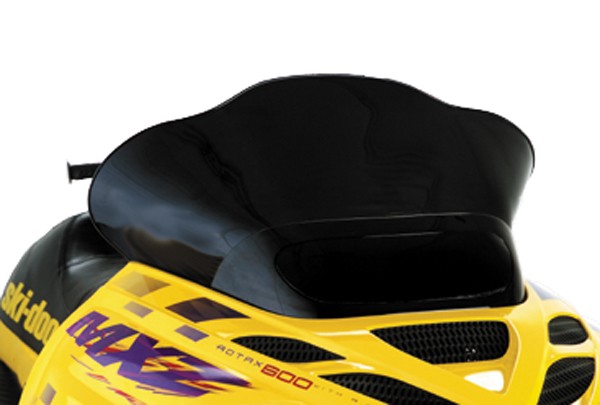Powermadd 10322013 Cobra Windshield - 13.25in. - Black with Cobra logo Black