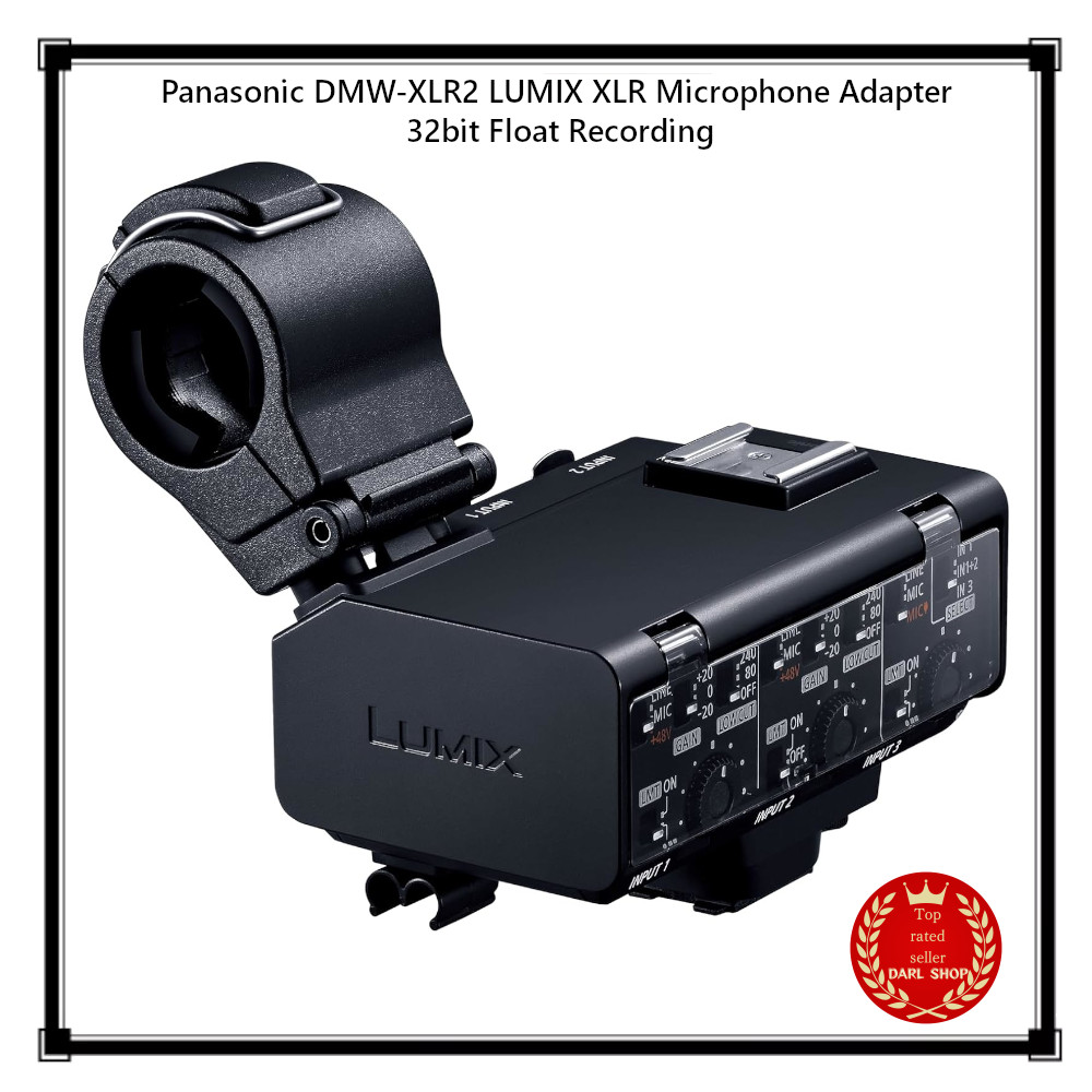 Panasonic DMW-XLR2 LUMIX XLR Microphone Adapter 32bit Float Recording Japan New